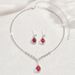 Jewelry Bride Accessories Zircon Necklace Earrings Chain Women's Decoration Set_ipsvogv.com
