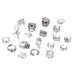 Animal Exaggerated Punk Style Devil's Eye Skull Poker Ring Set Of 19_ipsvogv.com