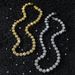 New men's 10mm splicing chain street hip-hop style round diamond necklace_ipsvogv.com