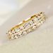 Cao Shi Korean Edition Instagram Super Sparkling Multi Layered Ring Combination With Sunset New Three Layer Fine Circle_ipsvogv.com