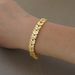 Fashionable Leaf Design Women's Bracelet, Copper Gold-plated Bracelet Suitable For Daily Wear As A Party Gift_ipsvogv.com