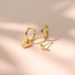 Unisex Hot Sales Real Gold Brass Electroplating Fashion Glossy Heart Pendant Ladies Simple Versatile Earrings_ipsvogv.com