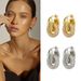 Women's Jewelry Metal Lock Copper Micro Inlaid Earrings Niche Cold Style Light Luxury High End Zircon Ear Jewelry_ipsvogv.com