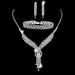 Hot Selling Bridal Jewelry Claw Chain Rhinestone Set Three-Piece Accessories Necklace Studio Props_ipsvogv.com