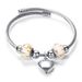 diy bracelet hot ins female titanium steel bracelet open love bracelet transshipment bead bracelet for men and women_ipsvogv.com