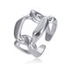 Unisex Jewelry Fashion Color Preserving Personality Simple Style Temperament Chain Ring Opening Adjustable Men And Women's Ring Hand Jewelry INS Style_ipsvogv.com