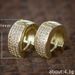 Cao Shi's New Product Men's Trendy Hip Hop Four Rows Zircon Matte Fashion OL Couple Earrings_ipsvogv.com
