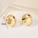 Ins Niche Design Heavy Metal Korean Fashion Gold Series Light Luxury Versatile Earrings_ipsvogv.com