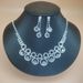 Plum Blossom Jewelry Set - Necklace, Earrings & Bracelet For Wedding & Dinner Party (Korean Style)_ipsvogv.com