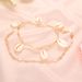 New Bohemian Fashionable Natural Shell Pendant Hollow Round Plate Bracelet 2-piece Set_ipsvogv.com