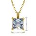 Square Zircon Necklace For Women Ins Simple Clavicle Chain Light Luxury Niche Internet Celebrity All Match Clavicle Chain_ipsvogv.com