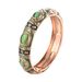 Alloy Enamel Open Bracelet Jewelry Retro Cat's Eye Stone Color Matching Bracelet Female Bohemian Style_ipsvogv.com