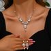Women’s Jewelry Set Fashion Necklace Earrings Two Piece Set Bride Retro High End Design_ipsvogv.com
