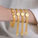 Small Braided Little Prince Dial Gold Plated Design Rose Wide Bracelet_ipsvogv.com