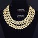 High-Quality Luxury Fashion Alloy Three-Row Diamond 20mm Cuban Chain Necklace_ipsvogv.com