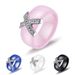 Couple ring black and white ceramic X ring micro-inset zircon 8MM fashion ring_ipsvogv.com