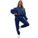 fashion suits for women long-sleeved loose round neck sweatshirt casual sports trousers_ipsvogv.com