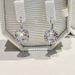 Black And White Round Cut Teardrop Shape Bella Earrings For Women Elements Crystal Earrings_ipsvogv.com