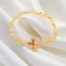 Women's Jewelry Micro Inlaid Zircon Bracelet Sweet Flower Four Leaf Clover Summer Fashion Titanium Steel Light Luxury Hand Jewelry_ipsvogv.com