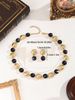 New Arrivals Gold Color Jewelry Sets For Women Wedding Green Crystal Ear Clip Earrings Necklace Pendant Gift 3PCS_ipsvogv.com