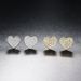 Unisex Jewelry Fashion popular full diamond heart shaped earrings for men and women, micro inlaid zircon gold plated hip hop earrings_ipsvogv.com