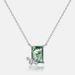 small Bee Design Natural Green Moss Stone Necklace S925 Silver Water Grass Agate Clavicle Chain Light Luxury_ipsvogv.com