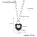 Hepburn Style Personalized Design Peach Heart Drip Oil Inlaid Zircon Pendant Titanium Steel Gold-plated Fashionable_ipsvogv.com