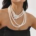 N12399 new multi-layer pearl camellia flower pendant necklace fashionable ins versatile long sweater chain_ipsvogv.com