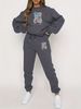 Women's Clothing Fashion Casual Digital Printed Flower Pants Suit Two Piece Suit_ipsvogv.com