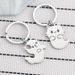 Cartoon Ghost Cat Dog Stainless Steel Keychain Cute Bag Pendant Halloween Gift_ipsvogv.com