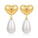 Niche design love heart hanging pearl style popular female earrings copper plated with real gold temperament fashion high end_ipsvogv.com