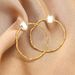 Stainless Steel Crystal Adhesive Support Circular Needle Welding Ring With Hanging And DIY Jewelry Earrings Inside_ipsvogv.com