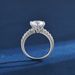 New Six Claw Diamond Ring 2 Carats Moissanite Ring Princess Luxury Wedding Female Ring_ipsvogv.com