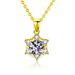Pure Silver Moissani Snowflake Necklace, Non Fading Women's Pendant, Light Luxury, Niche High-end Feeling, Collarbone_ipsvogv.com