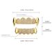 Unisex Jewelry Fashion style vampire fangs personality double zircon braces hip hop men's nightclub special tooth ornamentsHIPHOP tooth_ipsvogv.com