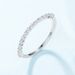 Simple and dazzling moissanite ring S925 silver plated 10k gold inlaid colored gemstone ring light luxury_ipsvogv.com