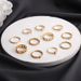 Hot Selling Jewelry, Hollowed Out Chain, Butterfly Heart Ring, Pearl Opening, Star 11 Piece Set For Women_ipsvogv.com