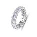 S Pure Silver Zircon Female Niche Design, Stacked And Arranged Ring, Fully Inlaid With HW Diamond Ring_ipsvogv.com