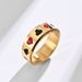 Men's Jewelry Spades Hearts Plum Blossom Squares Playing Card Pattern Titanium Steel Rotatable Ring_ipsvogv.com