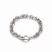 Korean Style Fashion O-Shaped Chain Men's Personality Simple Thick Bracelet Hip-Hop Internet Celebrity Student Titanium_ipsvogv.com