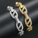 Men’s Jewelry Set Fashion New Hip Hop 15MMT Square Mixed Zirconium Circulation Bracelet Trendy Brand Personality Full Diamond Men's Bracelet Jewelry_ipsvogv.com