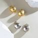 Zhu Same Style Copper Gold-Plated Large Water Drop Exaggerated Simple High-End Design Sense Comma Earrings_ipsvogv.com