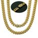 Men's Jewelry Electroplating 14K Gold Stainless Steel Titanium Steel Encrypted Cuban Chain Men's Necklace 6 14mm Wide Popular Fashion Jewelry_ipsvogv.com