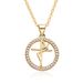 Women’s Jewelry Set Fashion Popular Round Micro Inlaid Zircon Necklace Ins Style Popular Pendant Necklace_ipsvogv.com