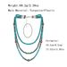 Ethnic Style Turquoise Necklace Western Cowboy Style Retro Geometric Beaded Necklace_ipsvogv.com