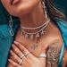 full diamond English letter necklace rhinestone word pendant neck chain female explosive necklace_ipsvogv.com