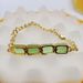 Inlaid Crystal Cut Rectangular Green Square Dia Bracelet_ipsvogv.com