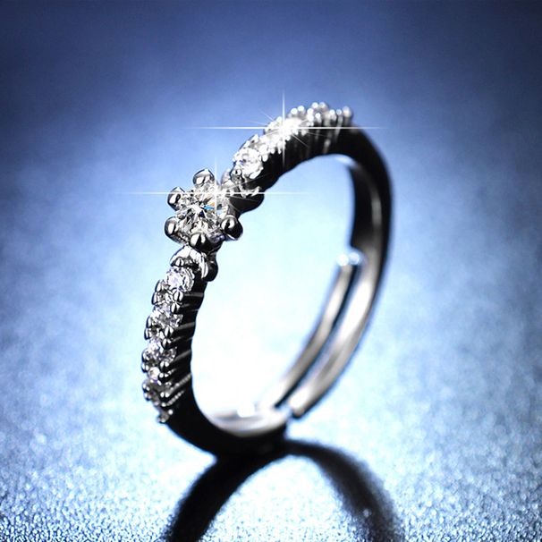 Live broadcast new sparkling diamond simulation Mosang stone female Korean version of starry moon, index finger set_ipsvogv.com