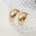 Circle Simple Personality Fashion Minimalist Style C-shaped Hoop Stud Earrings For Women_ipsvogv.com