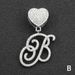 New Hip-Hop Letter Alloy Pendant Necklace With Heart Clasp And Rhinestones For Women_ipsvogv.com